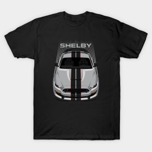 Ford Mustang Shelby GT350R 2015 - 2020 - Avalanche Grey - Black Stripes T-Shirt